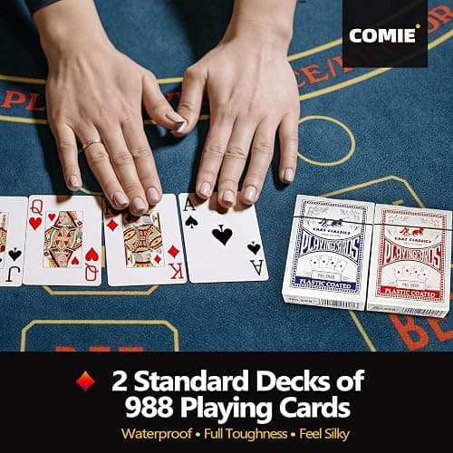 Comie Poker Chips,500PCS Poker Chip Set with Aluminum Travel Case,11.5 Gram Poker Set for Texas Holdem Blackjack Gambling thumbnail 4