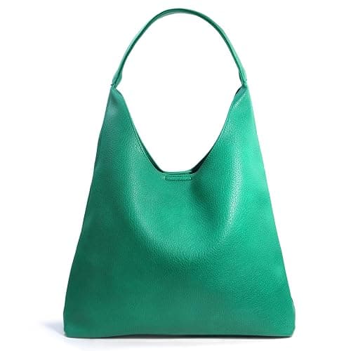 Hobo Bags for Women Soft Vegan Leather Shoulder Handbag Slouchy Tote Purses - Image 1