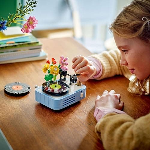 LEGO 31172 Creator Flower and Record Player Toy, Toy, Birthday Present, Blocks, Boys, Girls, Children, 8, 9, 10, Elementary School Students thumbnail 6