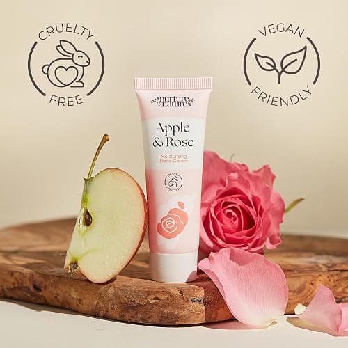 Nurture by Nature Hand Cream Gift Set 5x30ml – With Shea Butter & Glycerin for Dry Hands – 5 Fragrances – Travel Size Hand Moisturiser – Vegan, Cruelty Free – Birthday or Mother’s Day Gift for Her thumbnail 4