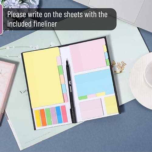 Mr. Pen- Sticky Note Set, 380 Pack, Pastel Colors, Transparent Sticky Notes Tabs, Divider, Christmas Gift thumbnail 7