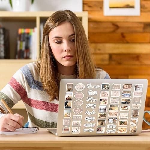 Christian Prayer Board Stickers, 50 Pcs Prayer Vision Board Supplies for Women Girls, Inspirational Bible Verses Decals for Journaling Scrapbook Planner Wall Décor, Faith Based Gifts thumbnail 7