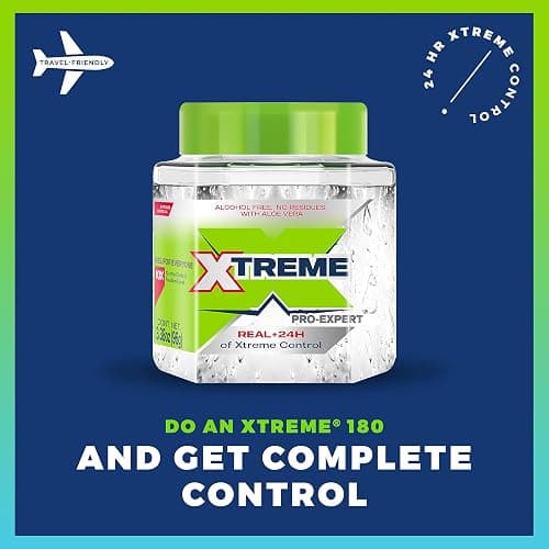 Xtreme Professional Hair Styling Gel, Clear, 10X Control Fixation Level, 8.81 oz, 3 Pack thumbnail 3