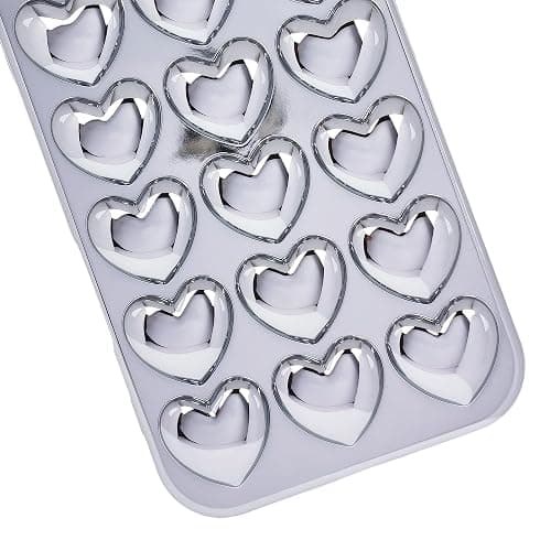 DMaos for iPhone 16 Plus Case for Women, 3D Pop Bubble Heart Gel Cover, Cute Girly for iPhone16 Plus 6.7 inch - Silver thumbnail 5