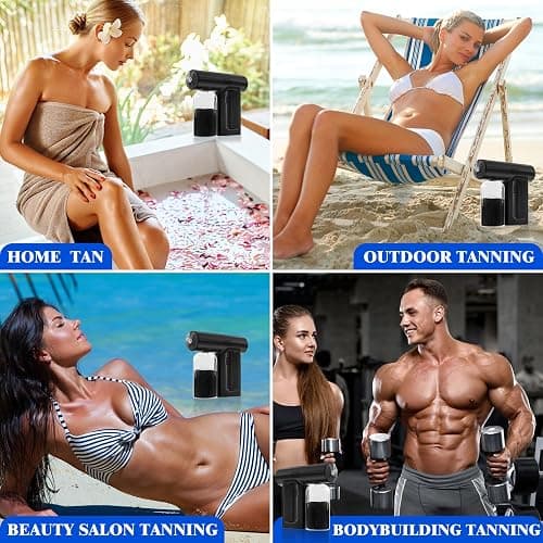 Spray Tan Machine – Melanin-Boost Technology for Faster Darker Tan, Rechargeable & Portable Airbrush System,Suit For Self tanner, Beach, Travel,Salon Tanning thumbnail 6