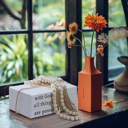 LIAQICHA Decorative Books for Home Decor,Rustic Farmhouse Decor,Faux Books for Decoration,Farmhouse Shelf Decor,Fake Books,Decor Books for Coffee Table,with Wooden Bead String Tassel 58 in thumbnail 4