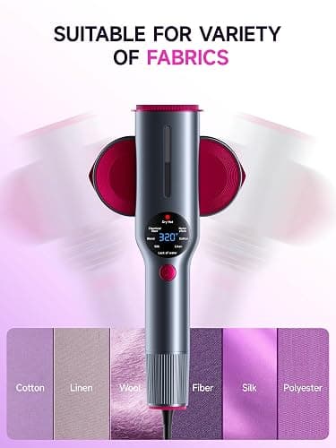 DRFLASH 2-in-1 Steamer & Iron for Clothes,15s Fast Heat-up 1200W Portable Handheld Garment Steamer,Travel Size with Large Ceramic Heat Panel,Quick Wrinkle Removal,110V-120V thumbnail 5