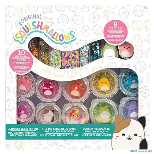 Horizon Group USA SLIMYGLOOP Mix'Ems, Scented Slimes with Mixins, Sensory Toys for Kids, Squishmallows - Image 1
