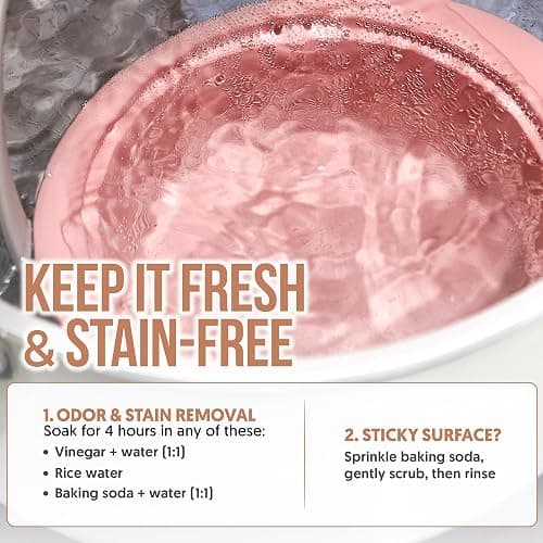 FIRGI 40oz Platinum Silicone Microwave Steamer Pot with Handle & Lid - Korean 100% Food-Grade Steamer Bowl, Heat-Resistant Cooker with Steam Holes, Easy Clean, Dishwasher Safe, Yellow thumbnail 6