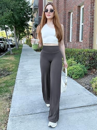 YEOREO Workout Leggings Womens No Front Seam Straight Leggings 29"/ 31.5"/ 33"/ 35" High Waist Buttery Eddiy Gym Yoga Pants thumbnail 6