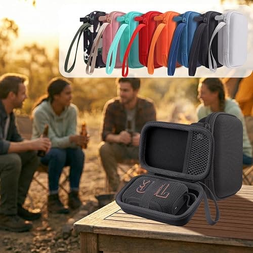 for JBL Go 5/4/3 Ultra Portable Speaker Hard Travel Case, Mint Green | Protective Storage Bag with Mesh Pocket & Hand Strap, Shockproof EVA Carrying Box, Soft Lining thumbnail 9