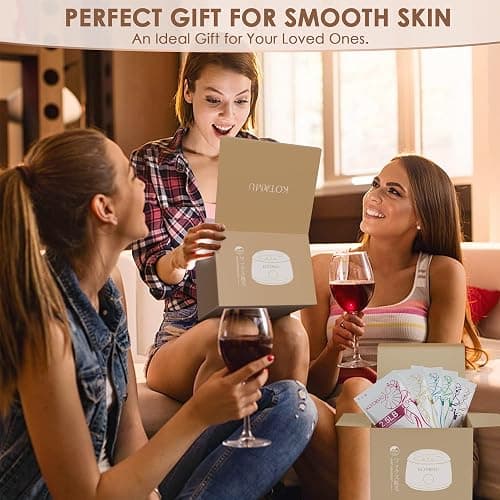 KOTAMU Waxing Kit for Women & Men, Wax Warmer for Hair Removal, Digital Wax Kit with SiliconePot，Ideal for Face Eyebrow Arm Legs Armpit &Sensitive Skin, Purple Waxing Machine With 44 Accessories thumbnail 9