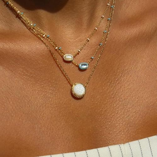 Volleyball Pendant Necklace for Women, Round White Enamel Charm with Adjustable Chain, Sports-Inspired Jewelry Gift - Athletic Charm for Players, Coaches, Moms, Teams thumbnail 3