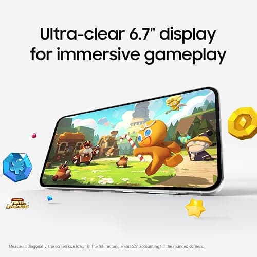 Samsung Galaxy A56 5G Cell Phone, 128GB AI Smartphone, Unlocked Android, AI Photo Edits, Large Screen, Long Battery Life, 2025, US 1 Yr Manufacturer Warranty, Awesome LightGray thumbnail 6