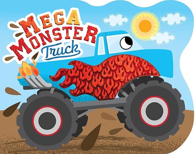 Mega Monster Truck - Touch and Feel Board Book - Sensory Board Book (Touch & Feel Sensory Board Books for Baby & Toddler Time) - Image 1