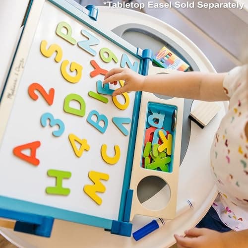 Melissa & Doug Deluxe Magnetic Letters and Numbers Set – 89 Wooden Alphabet Magnets & Numbers, Educational Learning Toys for Preschool Kids Ages 3+ thumbnail 2