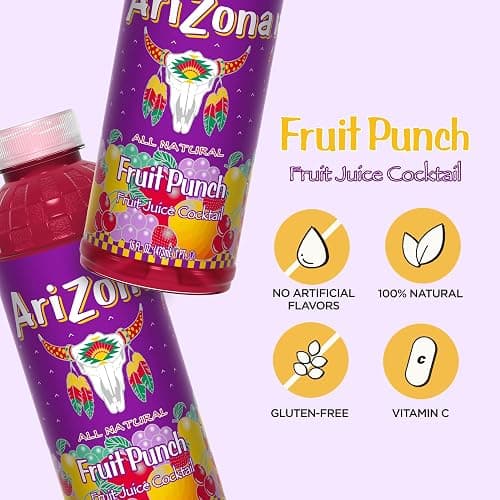 AriZona Fruit Punch - Fruit Juice Cocktail - 16 Fl Oz (Pack of 12) thumbnail 3
