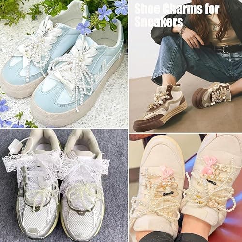 72 Pcs Sneaker Charms, Shoelace Charms For Sneakers, Pearl Rhinestone Brooches And Pins For Women, Shoe Jewelry Charms For Socks Laces Sneakers , Safety Pins Buttons For Sock Clothes Decor Accessories thumbnail 4