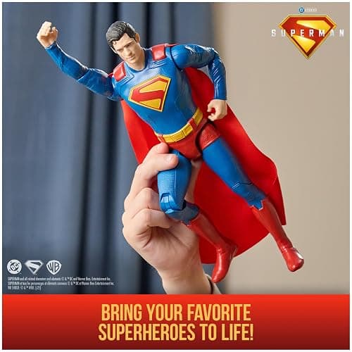 DC Comics, Superman 12-inch Superhero Action Figure, Kids Toys for Boys and Girls Pretend Play, for Ages 4 and Up thumbnail 4