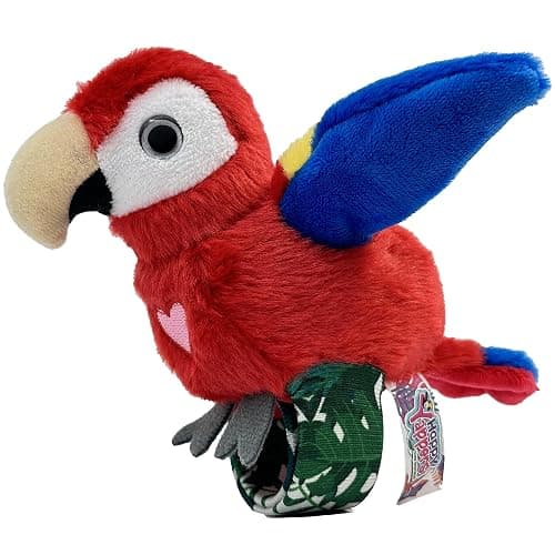 Happy Yappers 2 Pack Oriole & Parrot Interactive Slap Bracelet Birds | Interactive wearable toy repeats your voice, flaps wings and chirps. Includes USB charger for kids aged 3 and up thumbnail 9