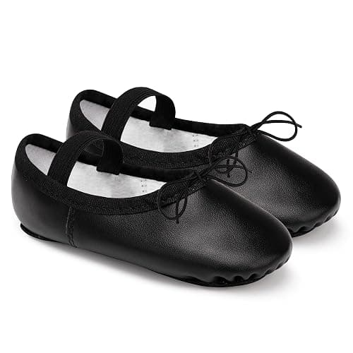 STELLE Ballet Shoes for Girls Toddler Dance Slippers PU Leather Boys Ballerina Shoes for Toddler/Little Kid/Big Kid/Women thumbnail 2