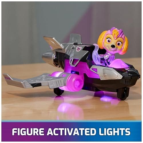Paw Patrol: The Mighty Movie, Airplane Toy with Skye Mighty Pups Action Figure, Lights and Sounds, Kids Toys for Boys & Girls 3+ thumbnail 2