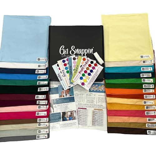 GET SNAPPIN Color Analysis Draping Kit, At Home Color Season Kit (Essential) - Image 1