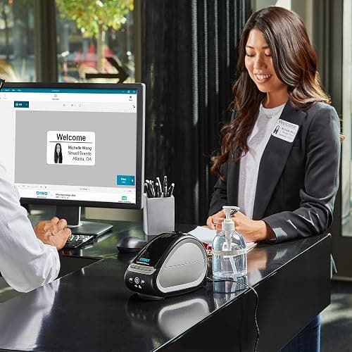 DYMO LabelWriter 550 Turbo Label Printer, Label Maker with High-Speed Direct Thermal Printing, Automatic Label Recognition, Prints Variety of Label Types Through USB or LAN Network Connectivity thumbnail 8