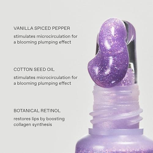 r.e.m. beauty by ariana grande On Your Collar Plumping Lip Gloss | High Shine Plumping Gloss | Hydrating Comfort | Iridescent Duochrome Finish that Sparkles (Fembot) thumbnail 5
