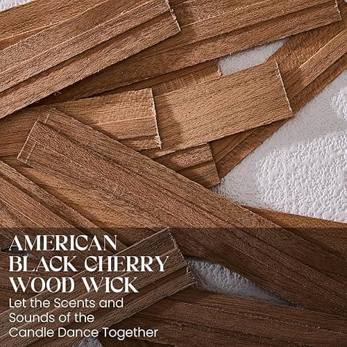 M&SENSE 16.6oz Natural Soy Large Jar Candle with Wooden Wick | Lilac Blossom Scent | 95-Hour Burn & Long-Lasting Burn | Housewarming Gift for Men and Women - LILAC BLOSSOM - Large Jar thumbnail 5