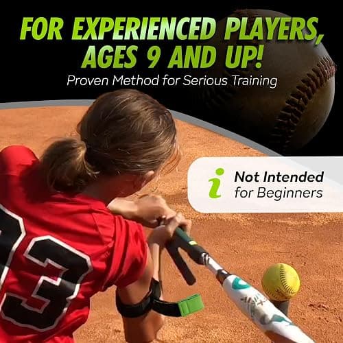 SWINGRAIL Baseball & Softball Swing Trainer + Speed Stick Training Bat + 6 Plastic Training Balls thumbnail 4