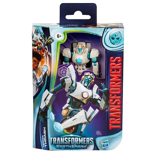 Transformers EarthSpark Deluxe Class Terran Thrash 5-Inch Robot Action Figure, Converts in 22 Steps, Interactive Toys for Boys for Girls Age 6 and Up thumbnail 4