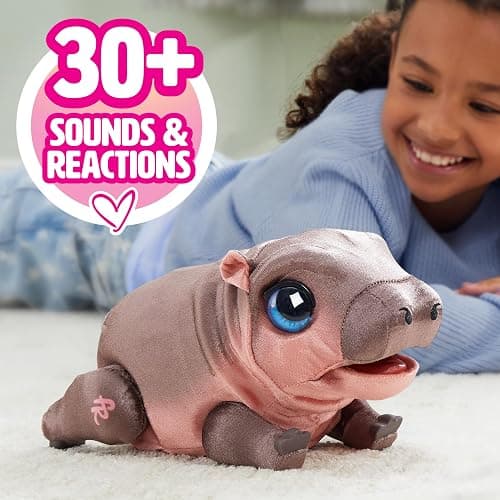 FurReal Sally The Silly Hippo, 9 Inch Interactive Plush, Kids Toys for Ages 4 Up by Just Play thumbnail 3