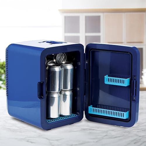 Ukonic Disney Stitch Mini Fridge 10L, Holds 15 Cans, AC/DC, Portable Cooler for Snacks & Drinks – Bedroom, Office, Dorm – Great Gift for Fans thumbnail 2