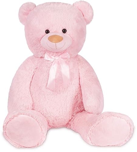 BRUBAKER Peluche géante XXL - Ours/Nounours - 100 cm - Rose - Ultra Douce & Mignonne thumbnail 7