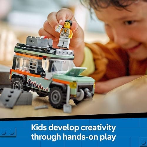 LEGO City Off-Road 4x4 Mountain Truck Toy - Building Toy Set for Kids, Boys and Girls, Ages 6+ - Fun Gift Idea for Birthdays and Holidays - with Adventurer Minifigure and Accessories - 60447 thumbnail 5