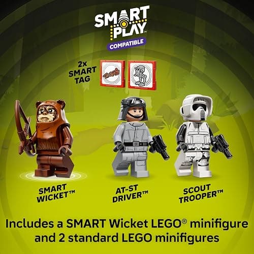 LEGO Star Wars SMART Play: AT-ST Attack on Endor Toy Building Set for Kids - Compatible Set with 2 SMART Tags and 3 Minifigures - Gift for Boys, Girls and Fans Ages 8+ - 75424 thumbnail 4