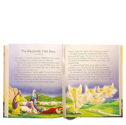 365 Bible Stories and Prayers Padded Treasury - Gift for Easter, Christmas, Communions, Baptism, Birthdays (Little Sunbeams) thumbnail 4
