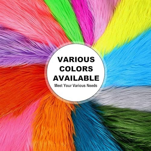 White Grey 2x60Inch Faux Fur Shaggy Plush Faux Fur, Fabric Precut Strips Fluffy Fuzzy Faux Fur, Craft Beard Hair, Beard Miniature Dolls Rugs Mats Gift, Winter Halloween Christmas Costume Party Decor thumbnail 7