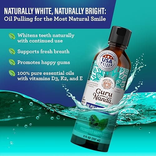 GuruNanda Total Smile Makeover Kit Regular with Cocomint Oil Pulling, Dual Barrel Whitening Mouthwash, Whitening Strips & Butter on Gums Toothbrushes thumbnail 2
