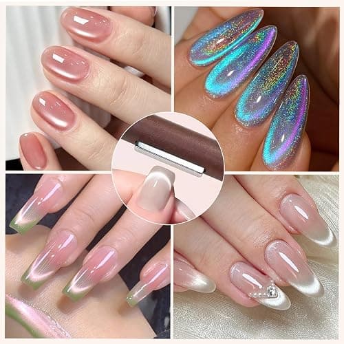 BORN PRETTY 3 in 1 Nail Magnet Cat Magnetic Eye Nail Polish Magnet Pen | Multifunctional 3D Magnetic Nail Polish Stick for Home DIY,Salon,Studio Nail Art Design Tools thumbnail 3