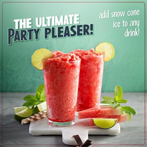 Nostalgia Snow Cone Shaved Ice Machine - Retro Table-Top Slushie Machine Makes 20 Icy Treats - Includes 2 Reusable Plastic Cups & Ice Scoop - Retro Red - Tabletop - Red thumbnail 3