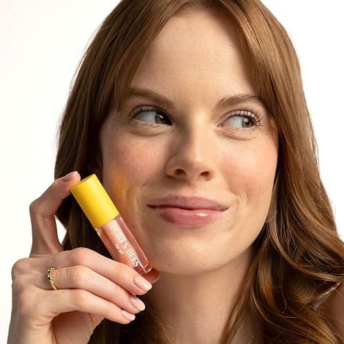 Burt's Bees Lip Oil Clear Day, Instant Hydration, Nourishes and Softens Lips, Tint Free, High Shine Finish, Responsibly Sourced Jojoba Oil, Non Sticky, Wand Applicator, 0.15 Ounce thumbnail 10