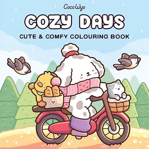 Cozy Days: A cute and comfy colouring book for all ages (Coco Wyo) - Image 1