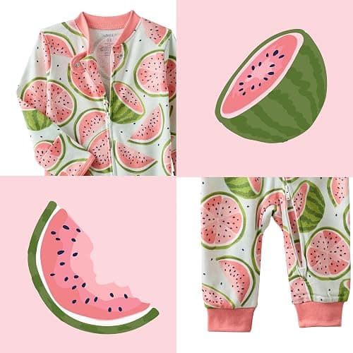 Butterblu Shadow Sleep & Play 100% Organic Cotton Footless Zip Front Sleeper Pajamas thumbnail 5