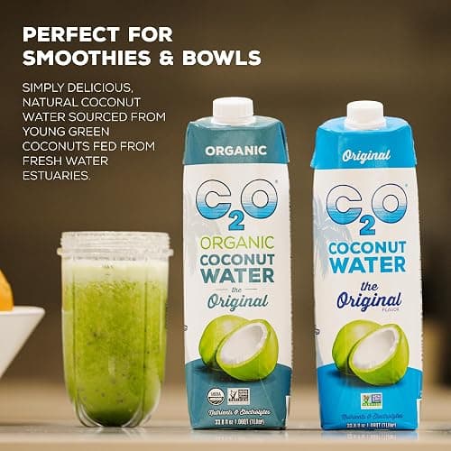 C2O - Coconut Water, The Original Flavor (12 Pack) - Made with Fresh Coconut Water - Plant Based, Non GMO Water - Natural Hydration, Essential Electrolytes, & Potassium - 12 Tetra Packs, 16.9 FL OZ thumbnail 3