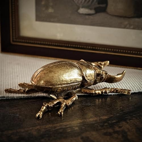 Xinleitan Gold Insect Wall Decor - Unique Bug and Beetle Design Gold Resin, Perfect for Victorian and Modern Home Decor thumbnail 2