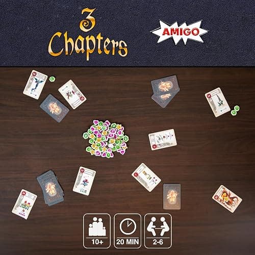 AMIGO Games 3 Chapters – Strategic Fairy Tale Trick-Taking Card Game for 2-6 Players – Draft, Play & Score with Iconic Storybook Characters – Family Games for Kids and Adults Ages 10+ thumbnail 6