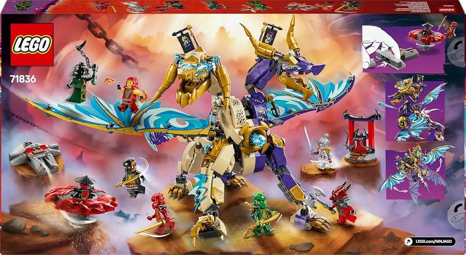 LEGO NINJAGO Arc : le dragon de la concentration - Jeu de construction interactif pour garçons, filles dès 9 ans - Toupie Spinjitzu, 8 minifigurines - Cadeau pour fans du Soulèvement des Dragons 71836 thumbnail 12