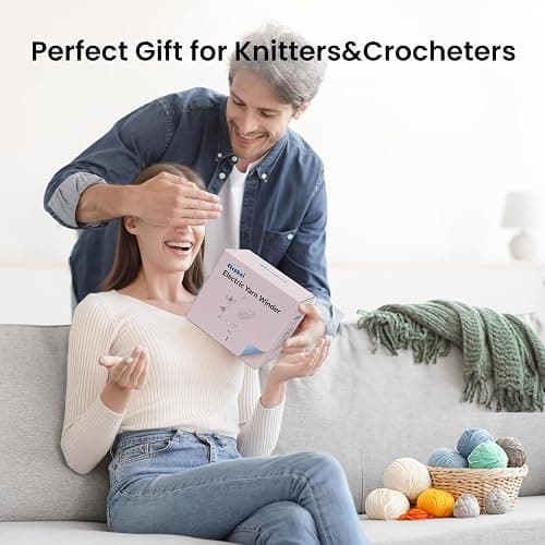 Etcokei Yarn Winder, Electric Yarn Ball Winder for Crocheting, Compact Yarn Cake Winder with Strong Tension Stepless Speed, Automatic Yarn Spinner Wool Winder, Ideal Helper for Knitting Lovers(White) thumbnail 7